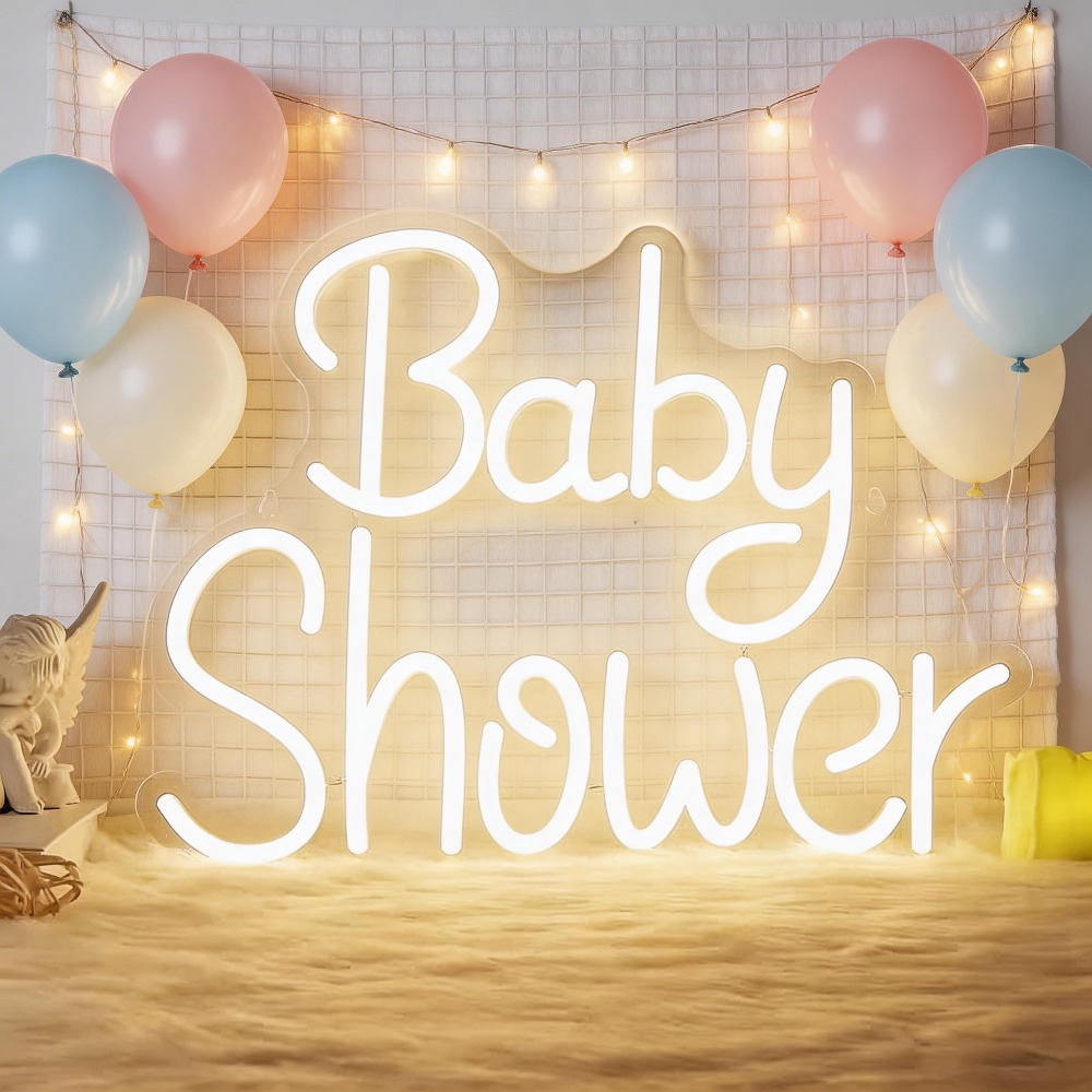 Baby Nursery Wall Lights - Lampu Neon LED Baby Shower, Lampu