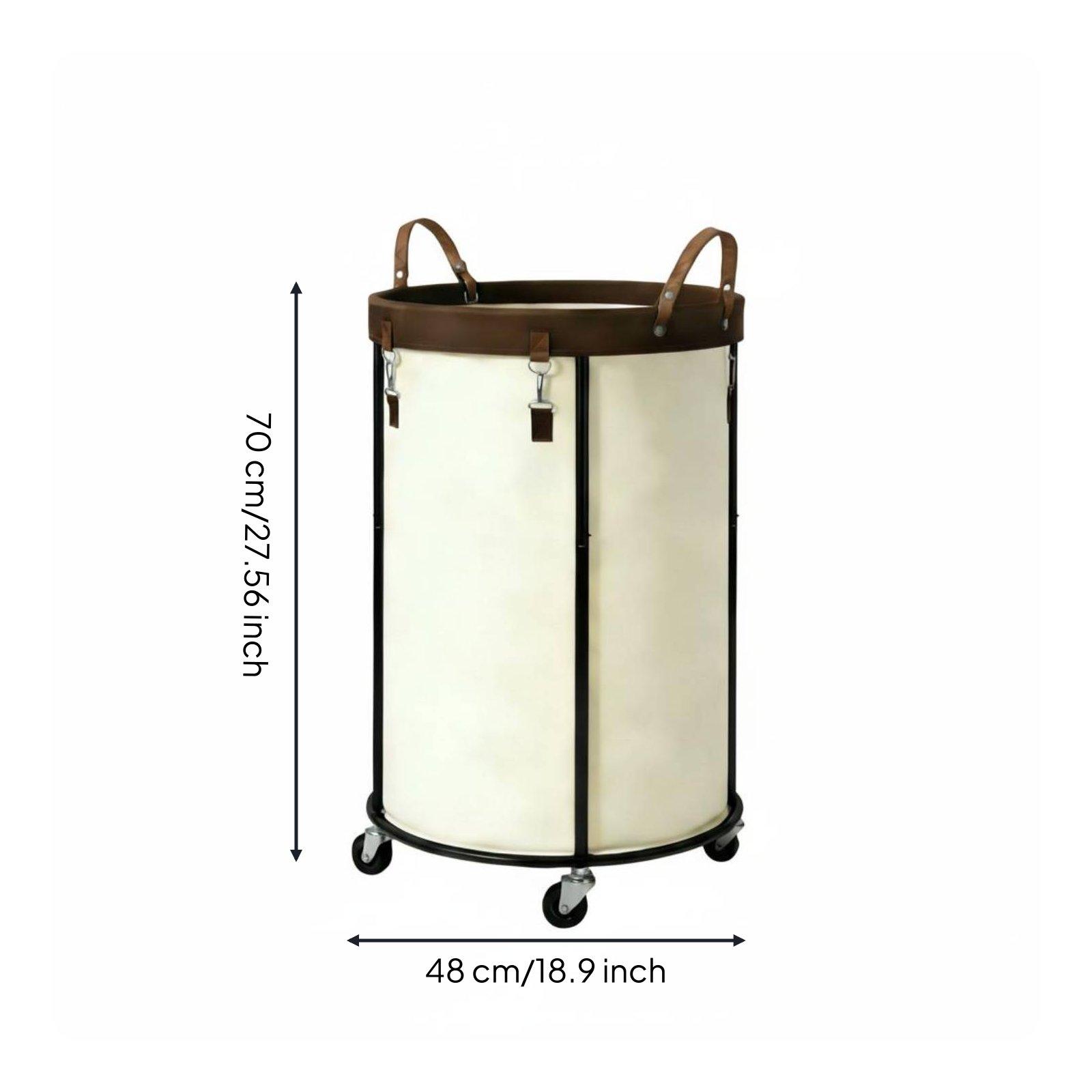 Storage Basket Fabric - Keranjang Penyimpanan Pakaian Beroda dengan Roda