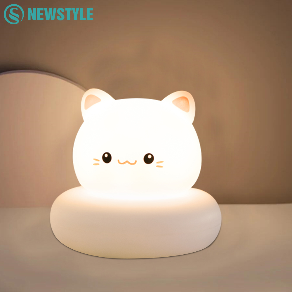 Baby Nursery Light - Lampu Malam LED Bentuk Kucing untuk