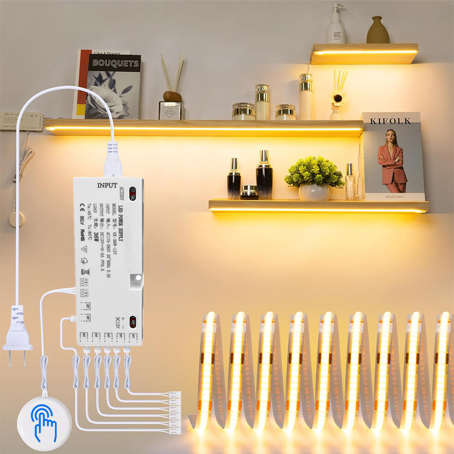 Drawer Dresser White - Lampu LED COB 1-5m 12V untuk