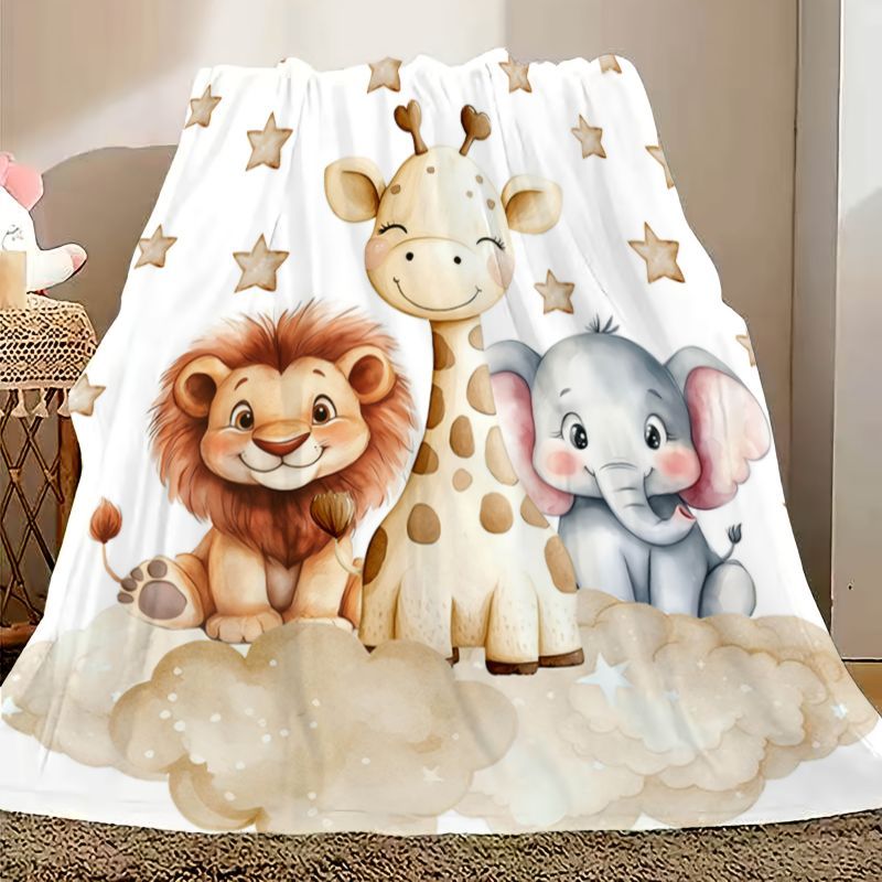Baby Nursery Accessories - Selimut Flanel Motif Hewan Kartun VIKAMA