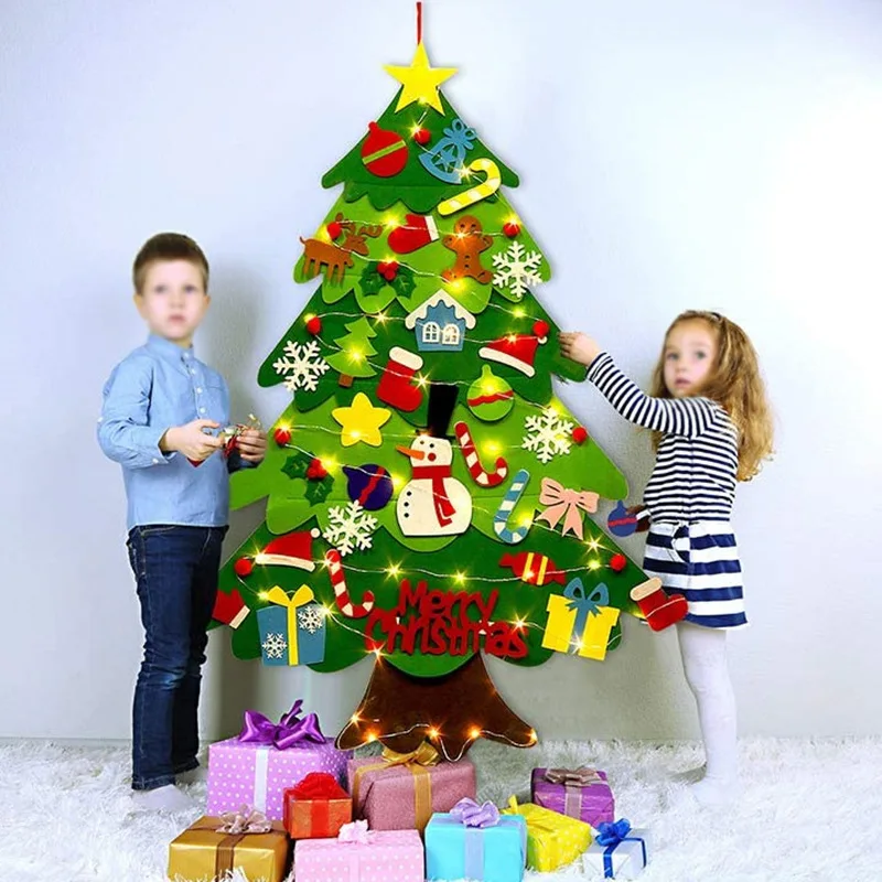Baby Nursery Wall Lights - DIY bulu pohon Natal untuk balita
