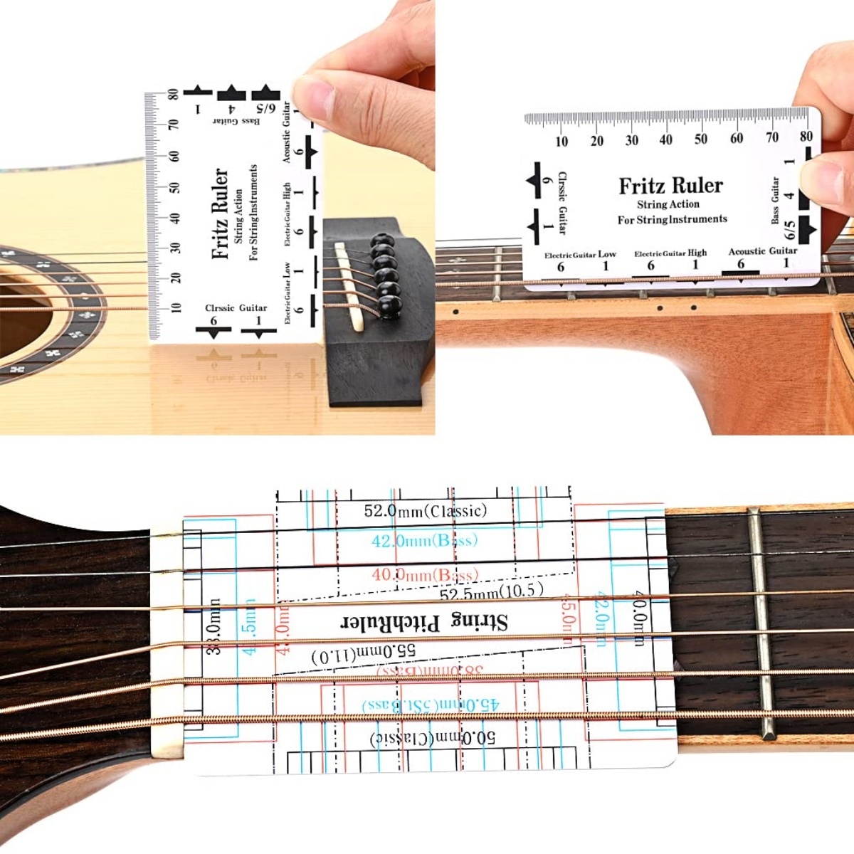 Growth Chart Ruler - Alat Ukur Tinggi Senar Gitar Multifungsi