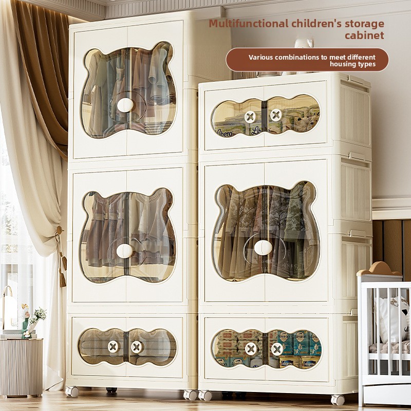Closet Organizer Baby - Lemari Penyimpanan Anak Mudah Dipasang, Lemari