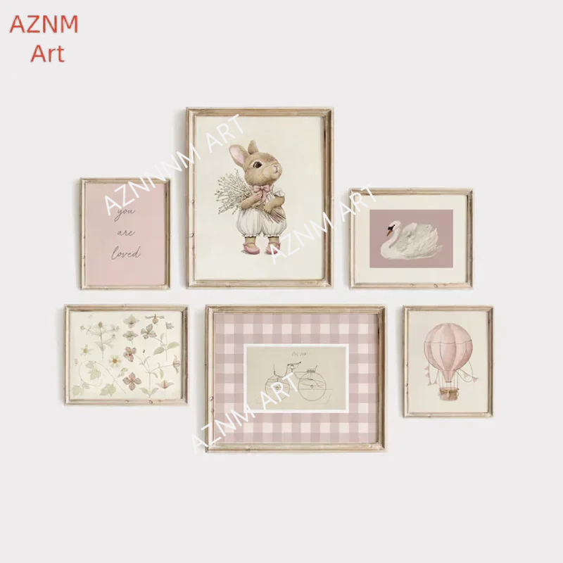 Baby Nursery Wall Lights - Poster Dinding Seni Galeri Kamar Anak