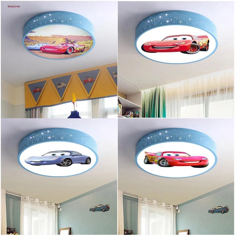 Baby Nursery Light - Lampu Langit-langit Led Bulat Mobil Kartun