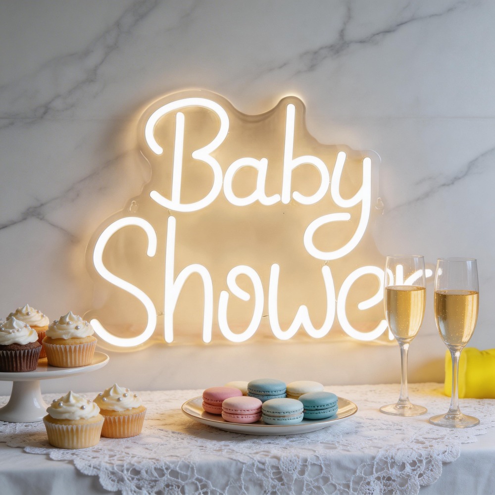 Lampu Neon LED Baby Shower, La - Baby Nursery Wall Lights ulasan dan harga