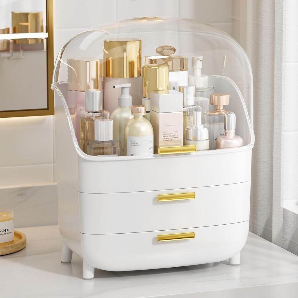 Organizer Makeup dan Perawatan - Drawer Dresser White ulasan dan harga