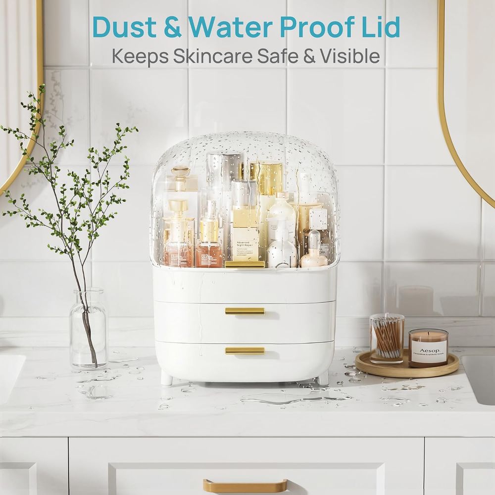 Organizer Makeup dan Perawatan - Drawer Dresser White ulasan dan harga