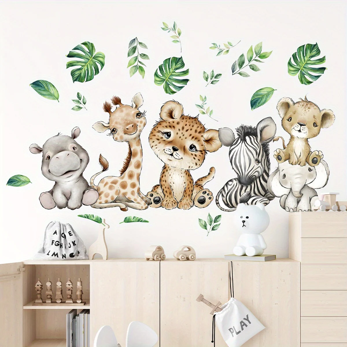 1 buah stiker dinding kartun l - Baby Nursery Wallpaper ulasan dan harga