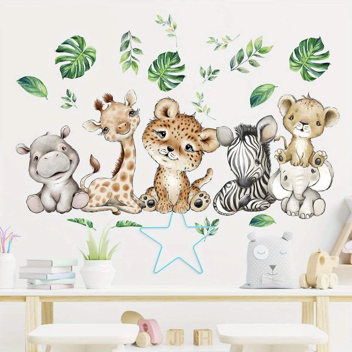 1 buah stiker dinding kartun l - Baby Nursery Wallpaper ulasan dan harga