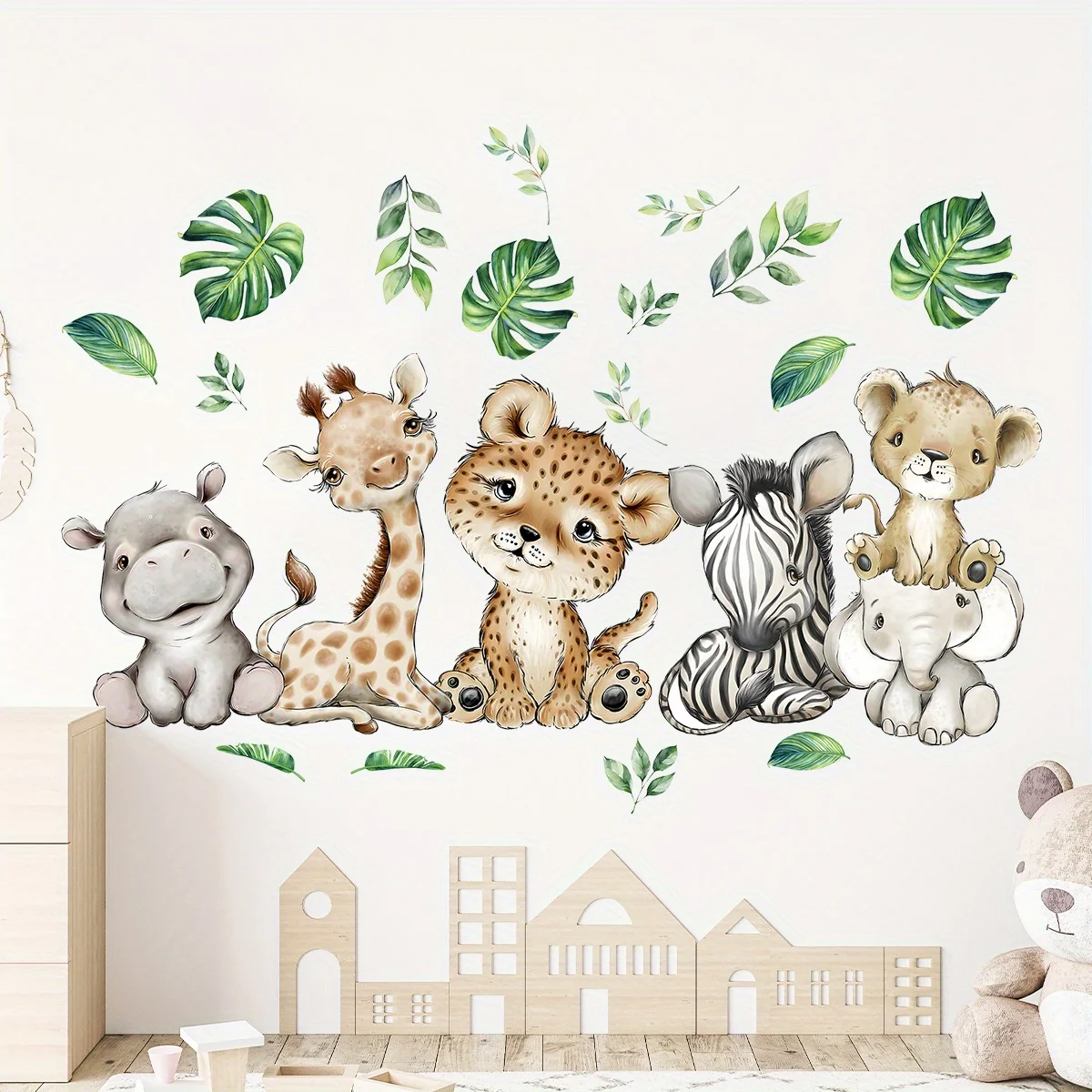 1 buah stiker dinding kartun l - Baby Nursery Wallpaper ulasan dan harga