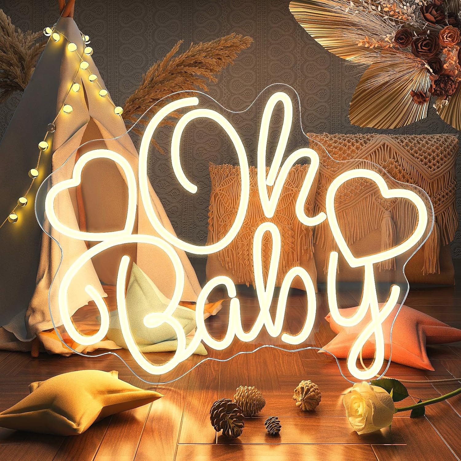 Lampu Neon LED Oh Baby, Lampu  - Baby Nursery Wall Lights ulasan dan harga