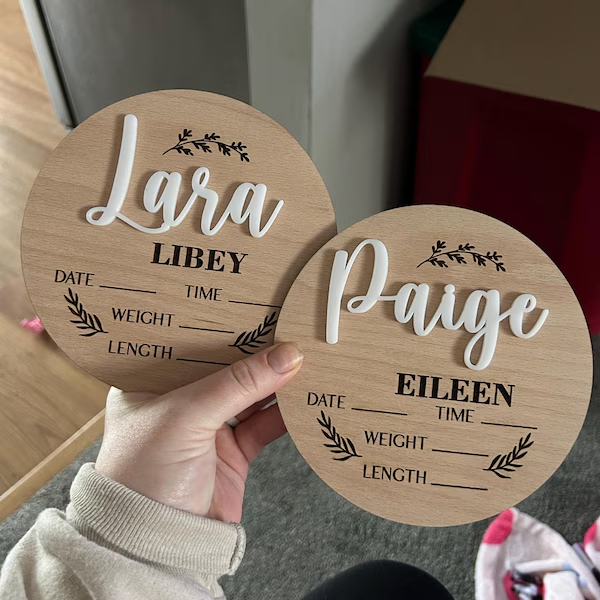 1 Buah Tanda Pengumuman Bayi K - Baby Nursery Sign ulasan dan harga
