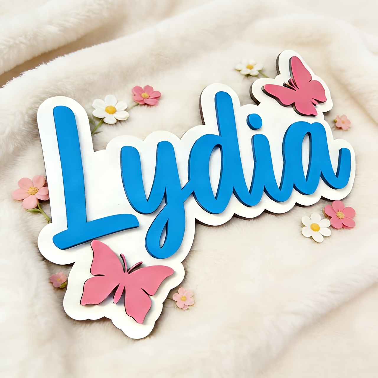 Tanda Kamar Nama Kupu-kupu Bir - Baby Nursery Sign ulasan dan harga