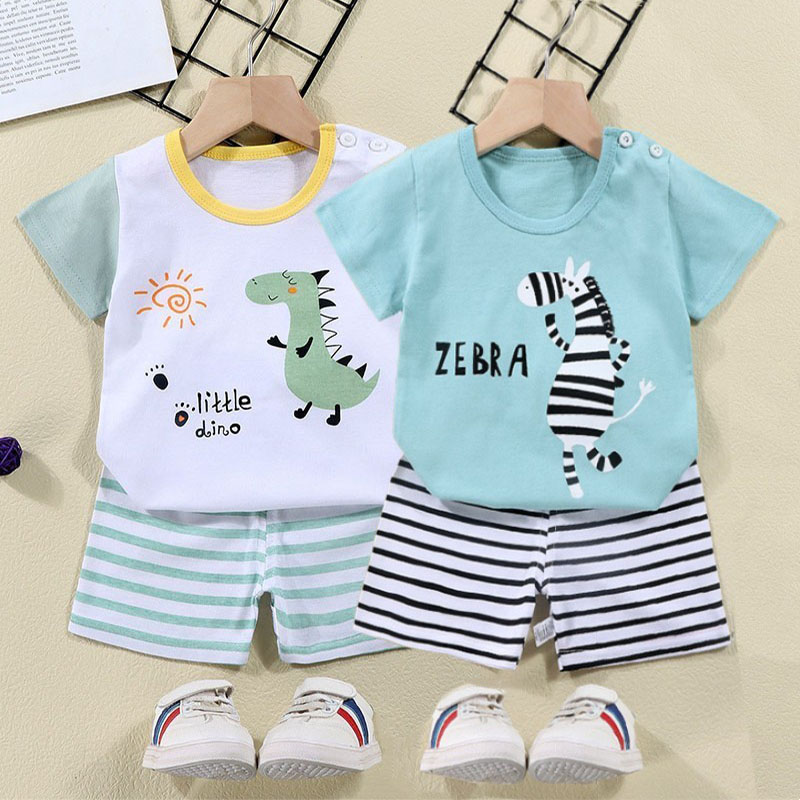 Kaus Katun + Celana Pendek Set - Baby Nursery Ideas Boy ulasan dan harga