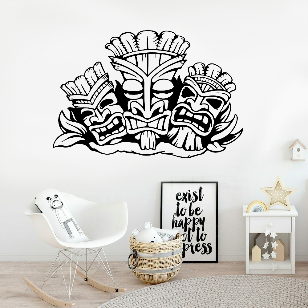 Stiker Dinding Totem Hawaii Al - Baby Nursery Wallpaper ulasan dan harga