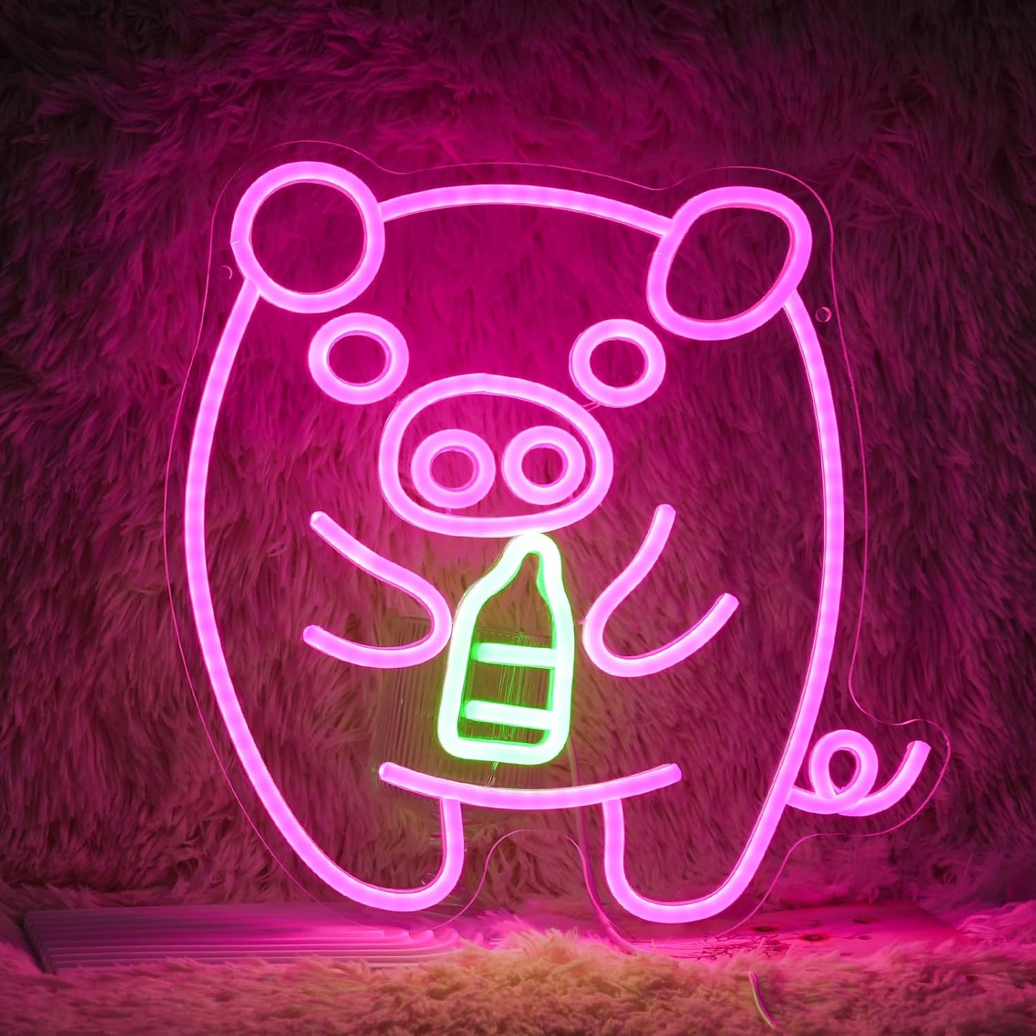 Lampu Neon Botol Susu Bayi LED - Baby Nursery Wall Lights ulasan dan harga