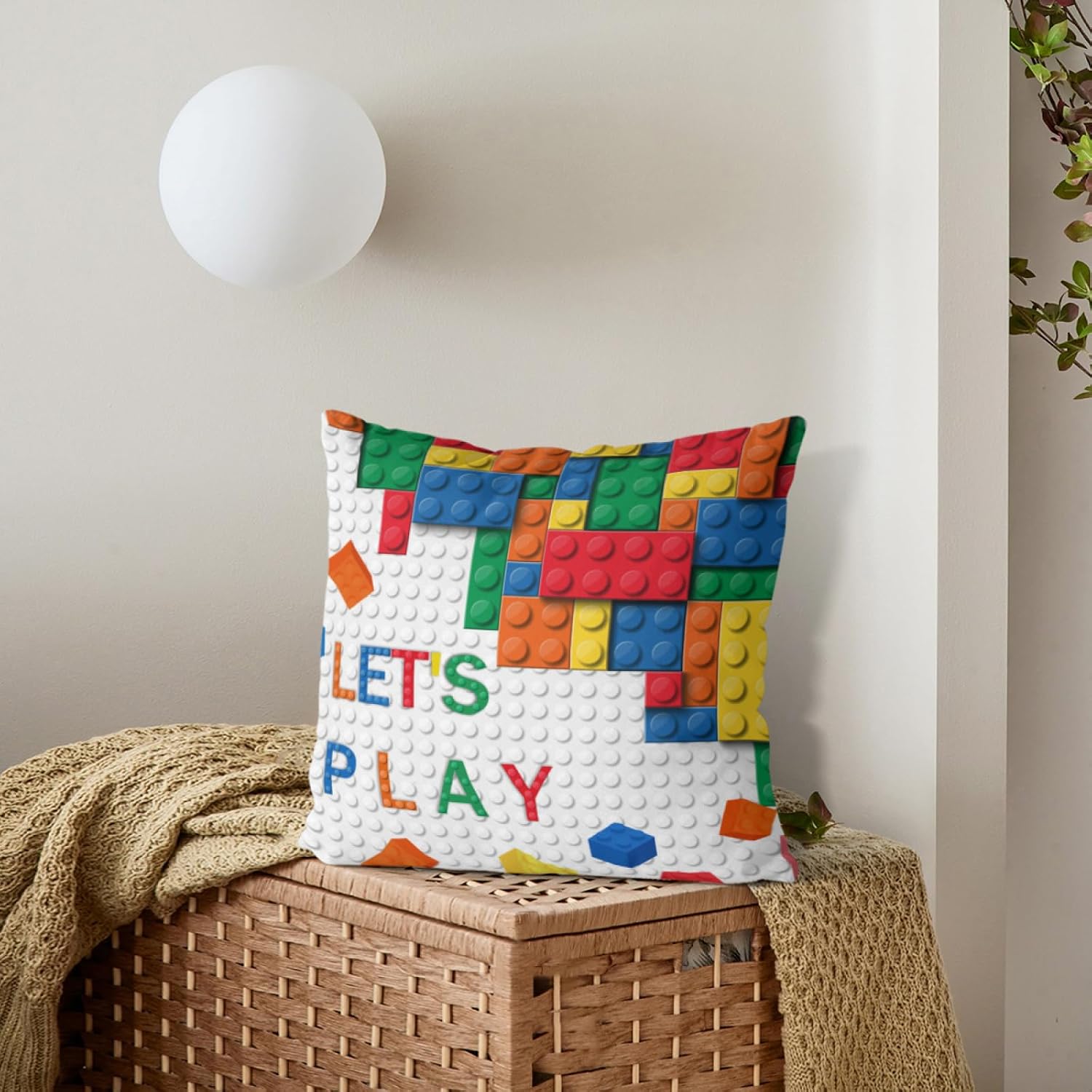 Sarung Bantal Motif Balok Bang - Baby Nursery Chair ulasan dan harga