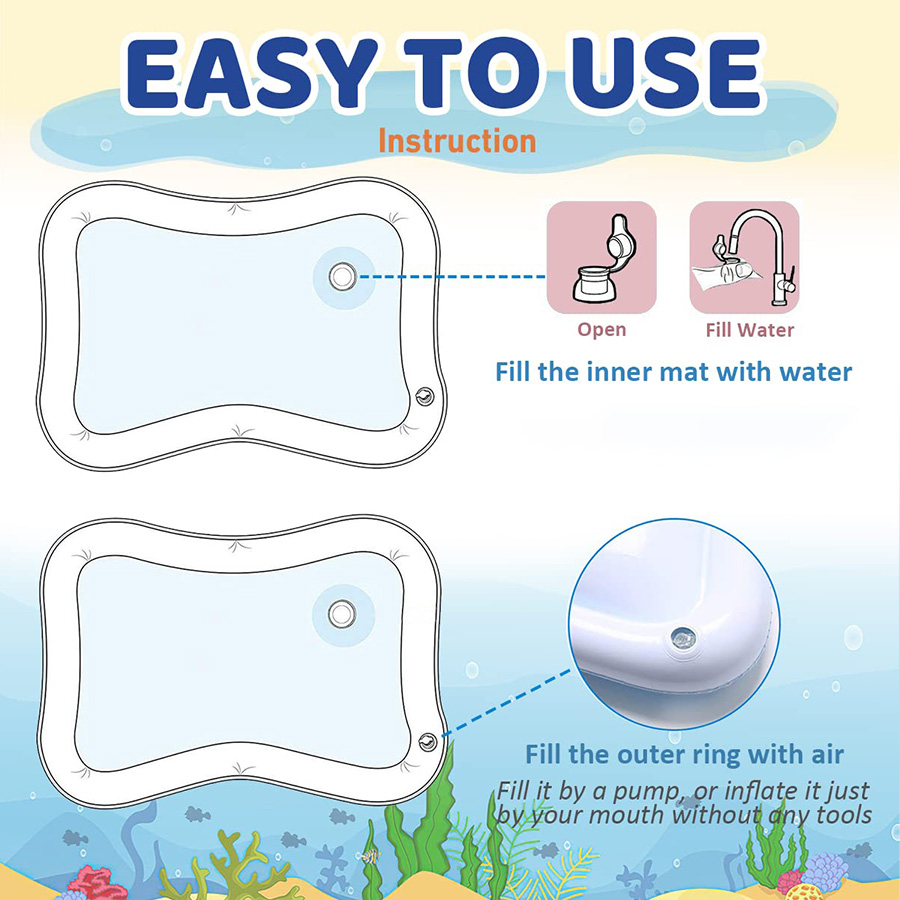 1 Buah Tikar Bermain PVC Tiup  - Baby Nursery Cushion ulasan dan harga