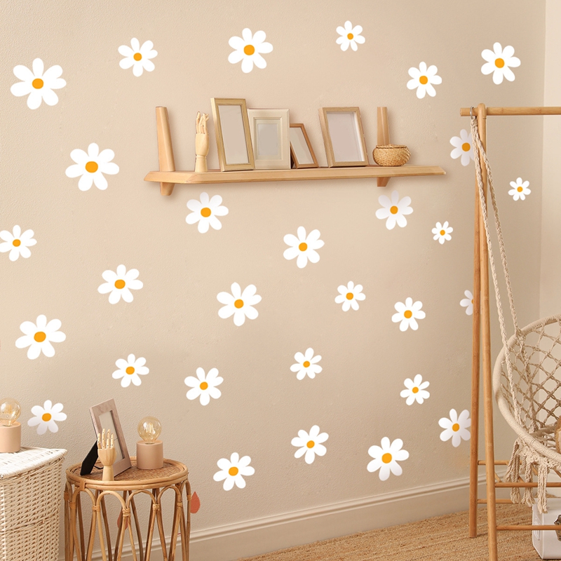 Boho bunga aster stiker dindin - Baby Nursery Diy ulasan dan harga