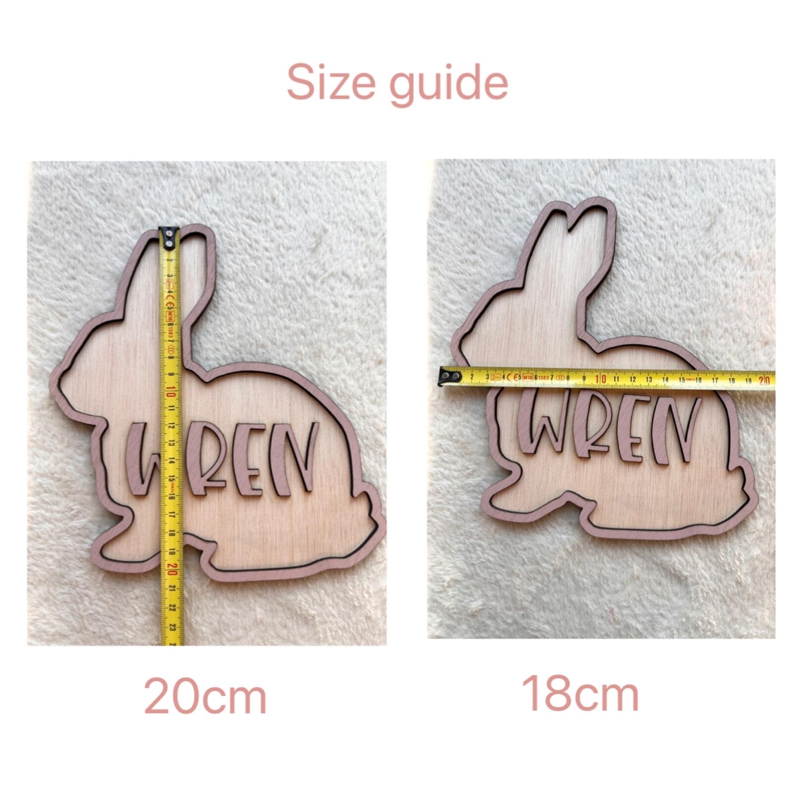 Papan Nama Kelinci Kayu Person - Baby Nursery Sign ulasan dan harga