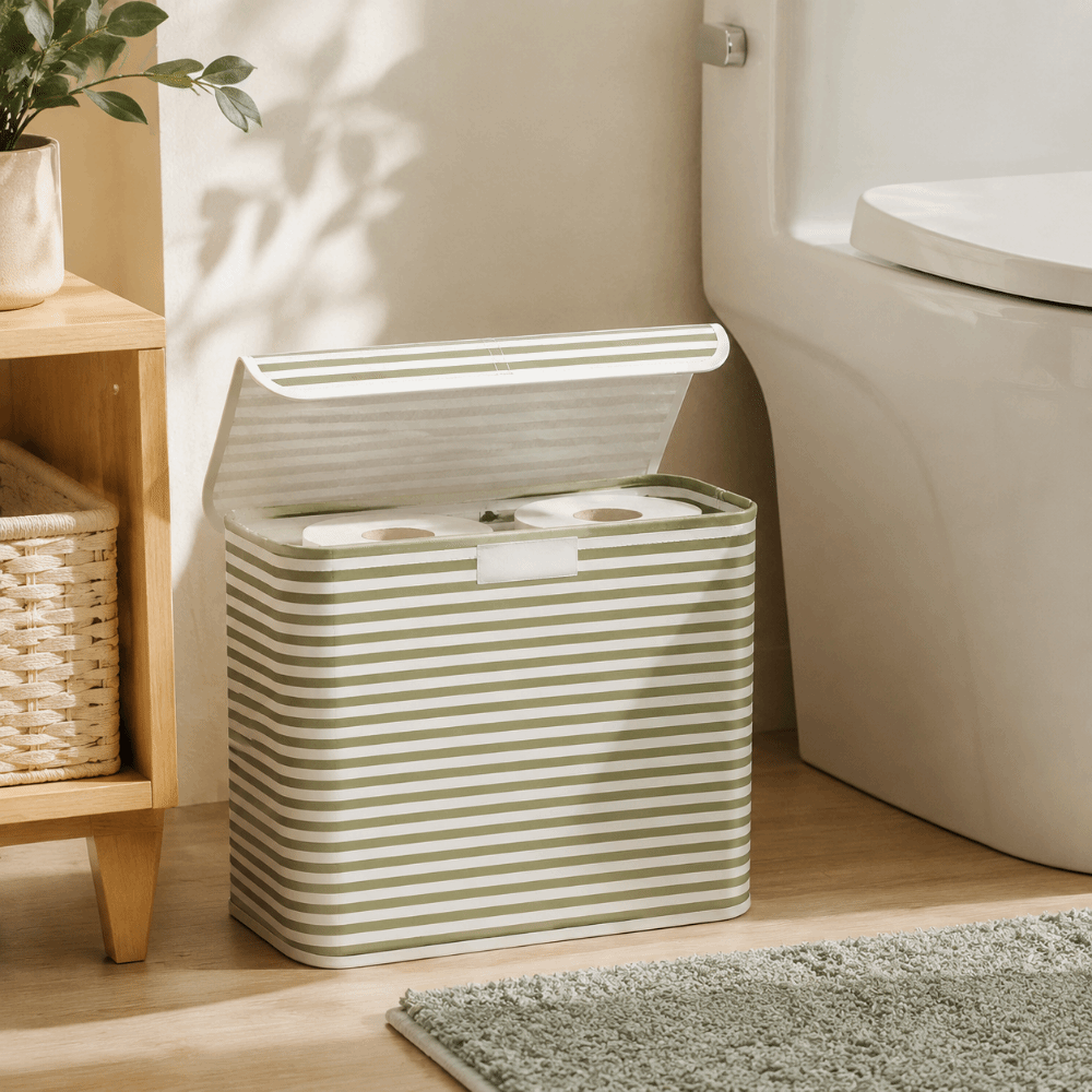 Tempat Tisu Toilet Lipat Minim - Storage Basket Fabric ulasan dan harga