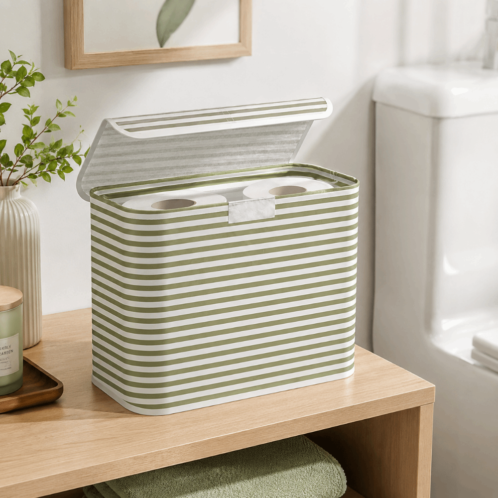 Tempat Tisu Toilet Lipat Minim - Storage Basket Fabric ulasan dan harga