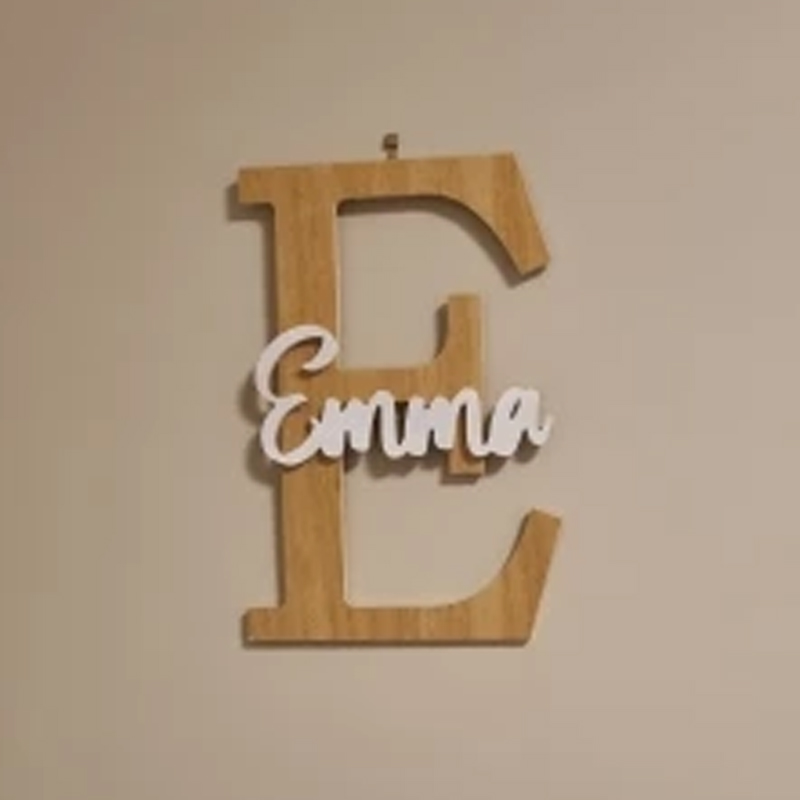 Tanda nama kayu kustom hadiah  - Baby Nursery Sign ulasan dan harga