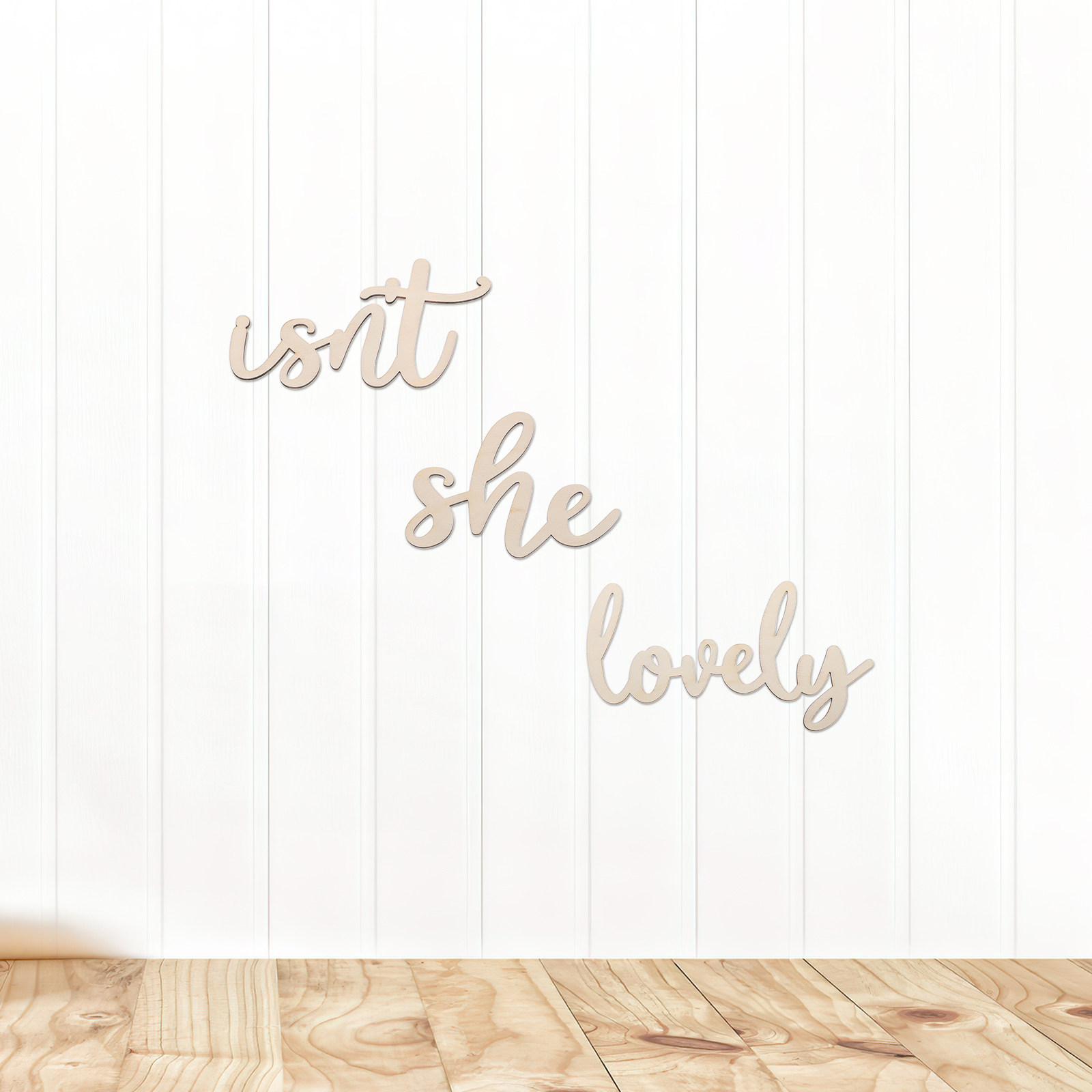 Papan Kayu Stiker Dinding Kayu - Baby Nursery Sign ulasan dan harga
