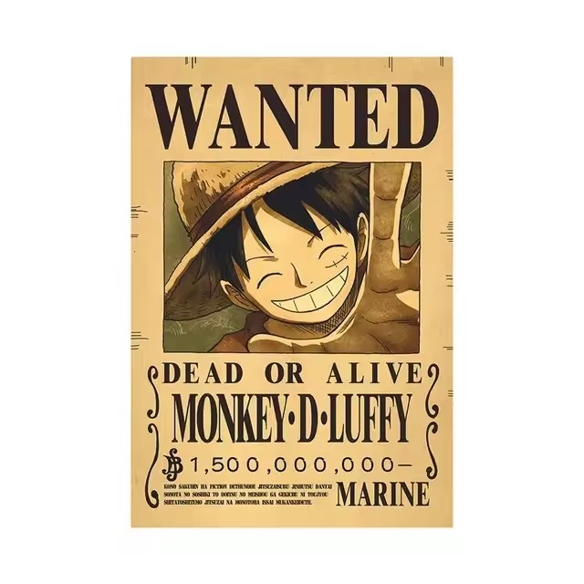 Poster Anime One Piece Bounty  - Baby Nursery Decals ulasan dan harga