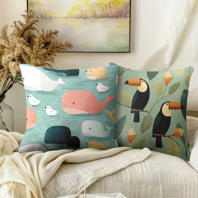 Set Sarung Bantal 4 Buah Dekor - Baby Nursery Chair ulasan dan harga