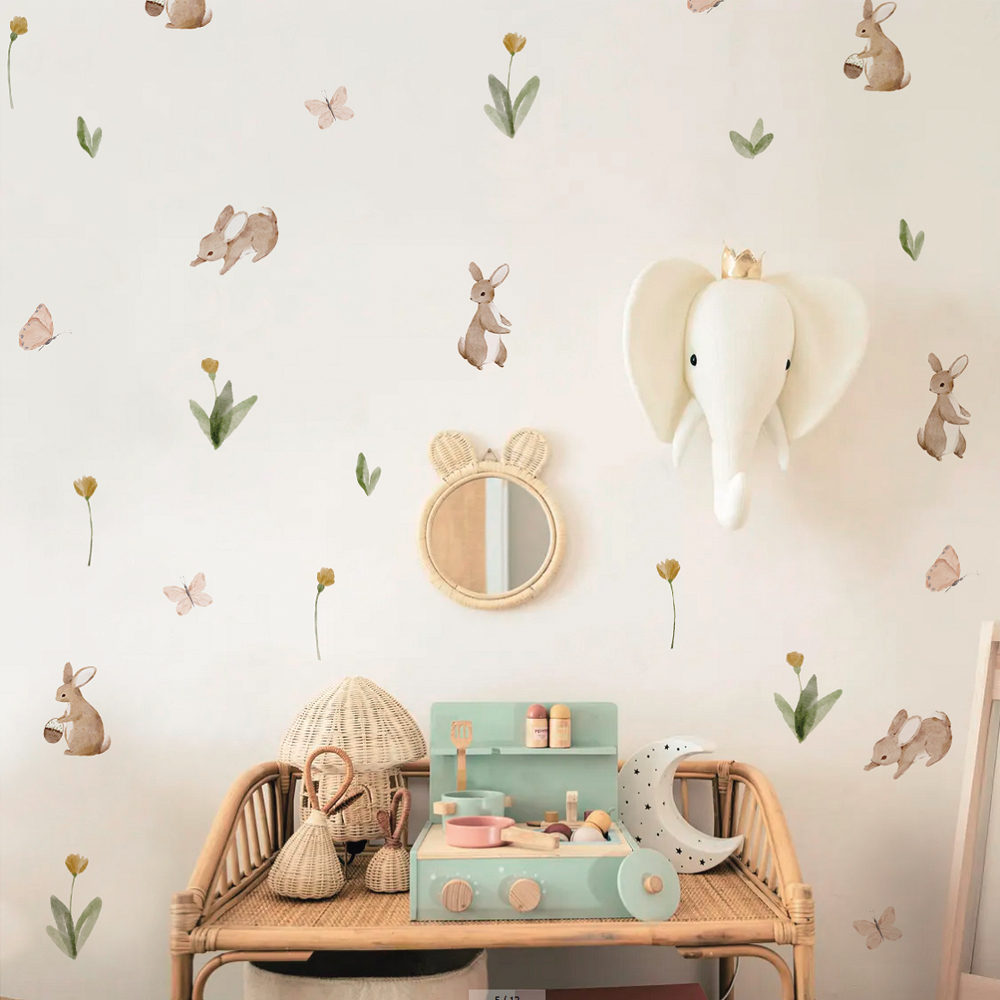 Stiker Dinding Kamar Anak Keli - Baby Nursery Wallpaper ulasan dan harga