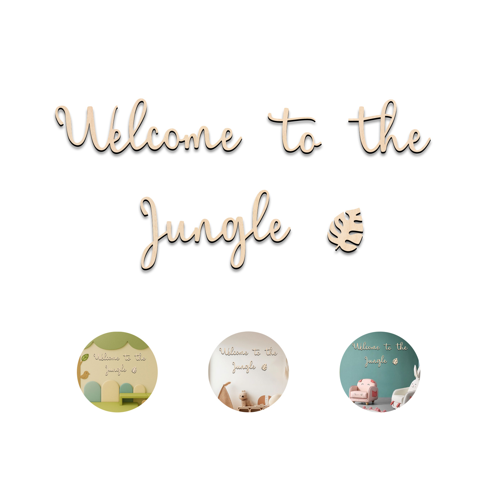 Selamat Datang di Jungle Woode - Baby Nursery Sign ulasan dan harga