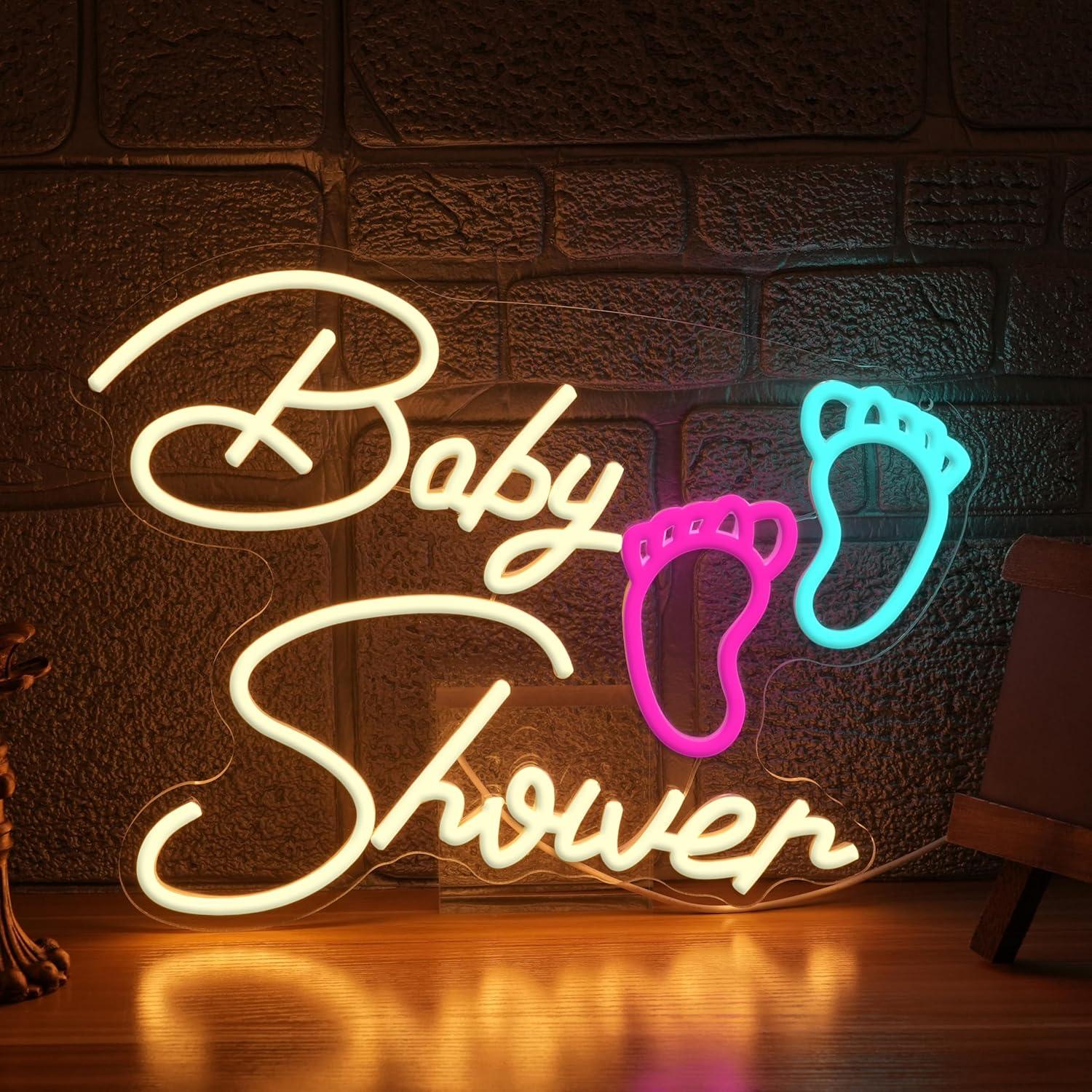 Lampu Neon Baby Shower USB LED - Baby Nursery Wall Lights ulasan dan harga
