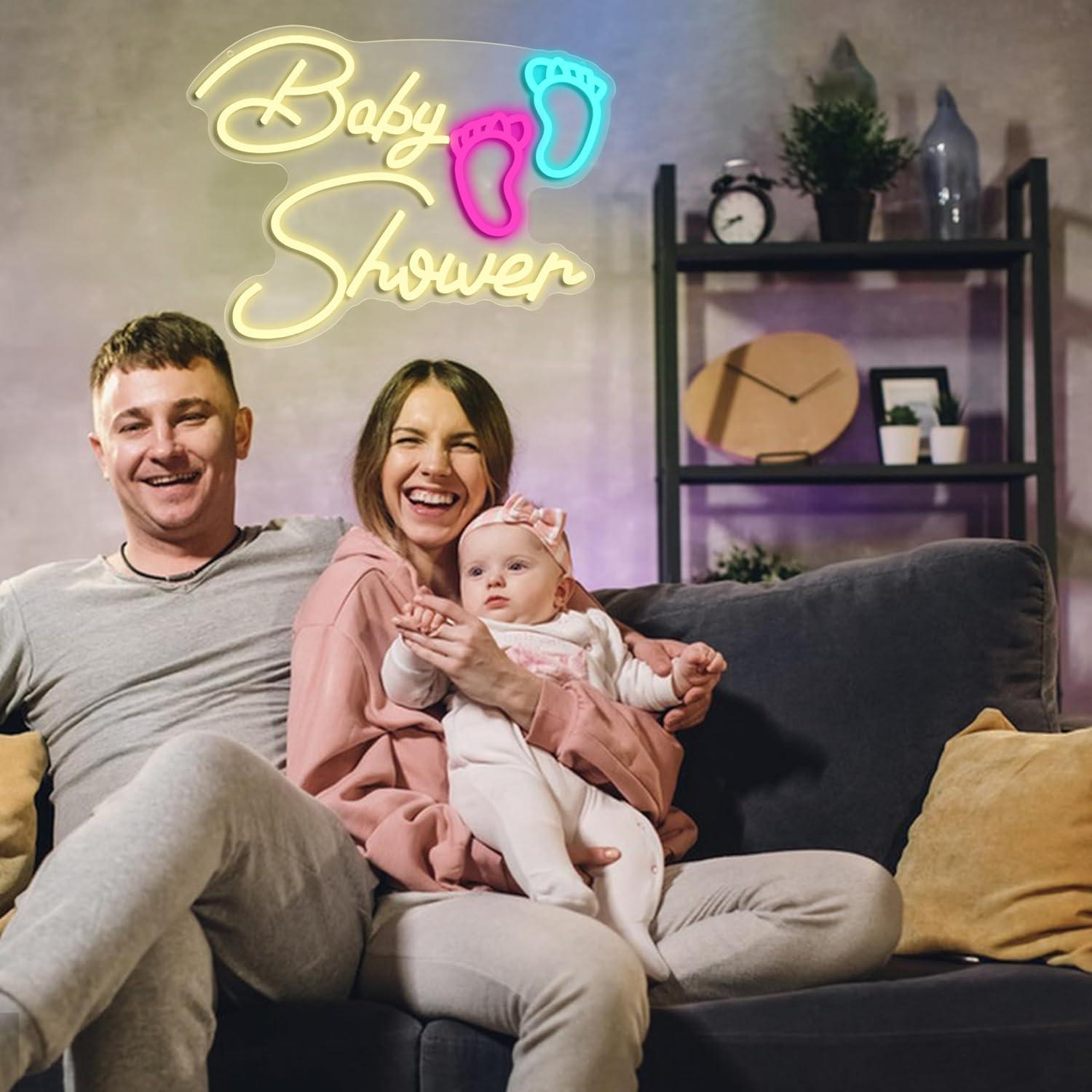 Lampu Neon Baby Shower USB LED - Baby Nursery Wall Lights ulasan dan harga