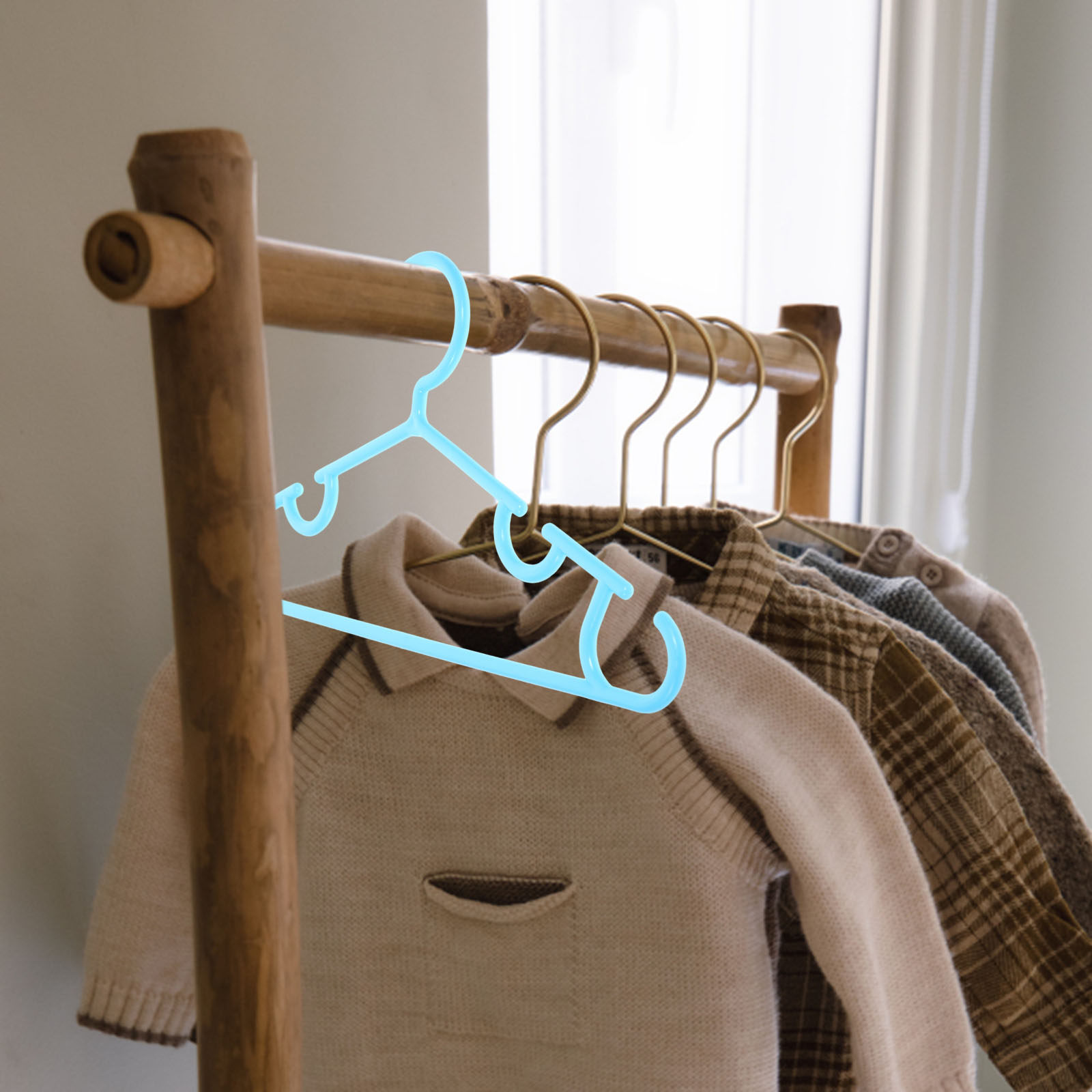 10 Buah Gantungan Baju Bayi Pl - Closet Organizer Baby ulasan dan harga