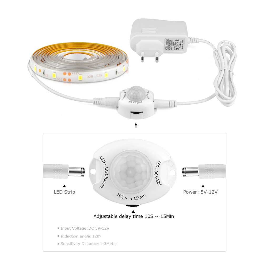 Lampu Strip LED Sensor Gerak P - Drawer Dresser White ulasan dan harga