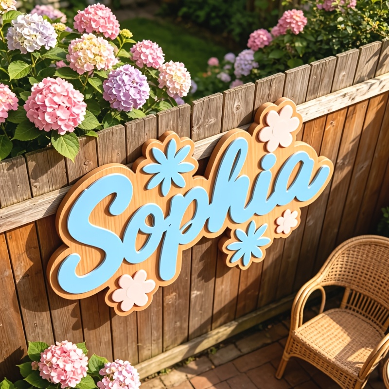 Papan Nama Kamar Bertema Bunga - Baby Nursery Sign ulasan dan harga