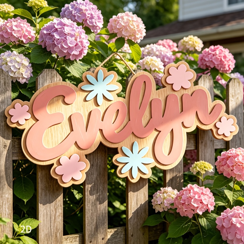 Papan Nama Kamar Bertema Bunga - Baby Nursery Sign ulasan dan harga