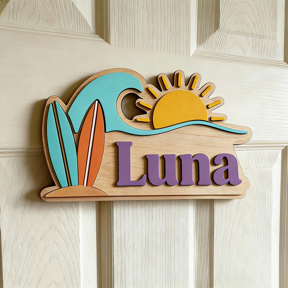 Papan Nama Pintu Bertema Gelom - Baby Nursery Sign ulasan dan harga