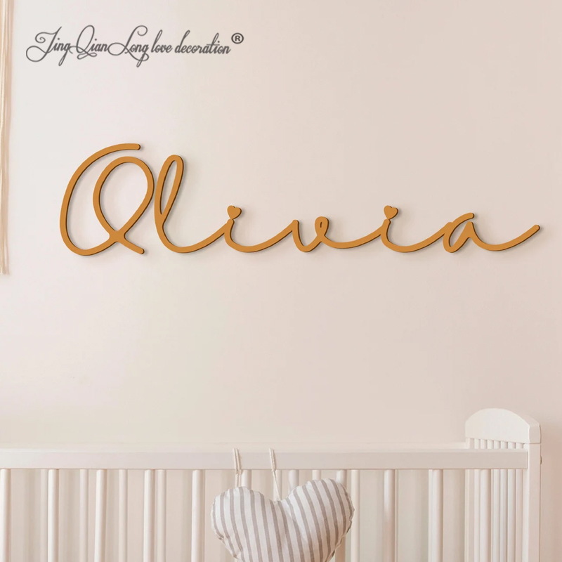 Papan Nama Bayi Kayu Kustom, H - Baby Nursery Sign ulasan dan harga