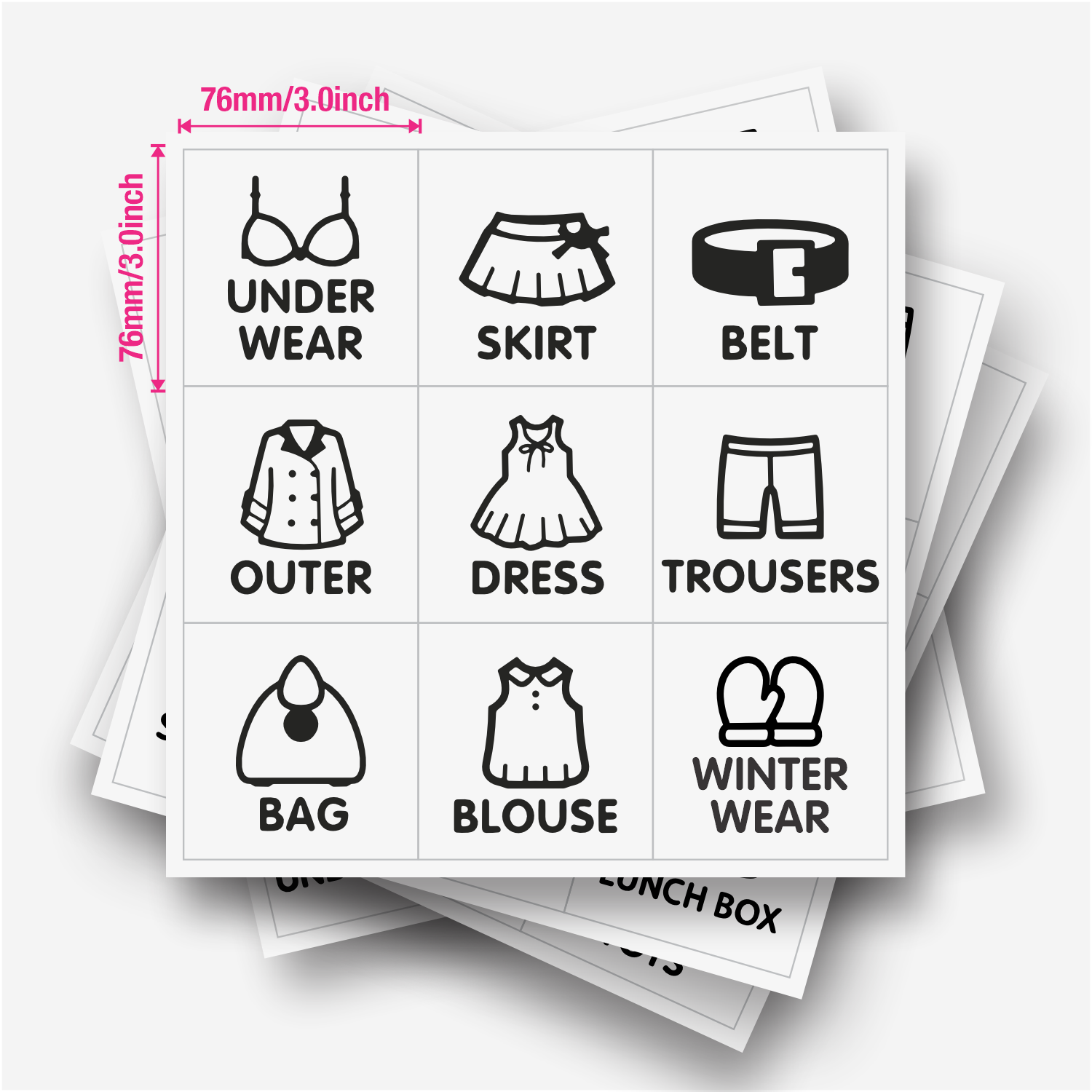 9 Buah/Lembar, Label Organizer - Closet Organizer Baby ulasan dan harga