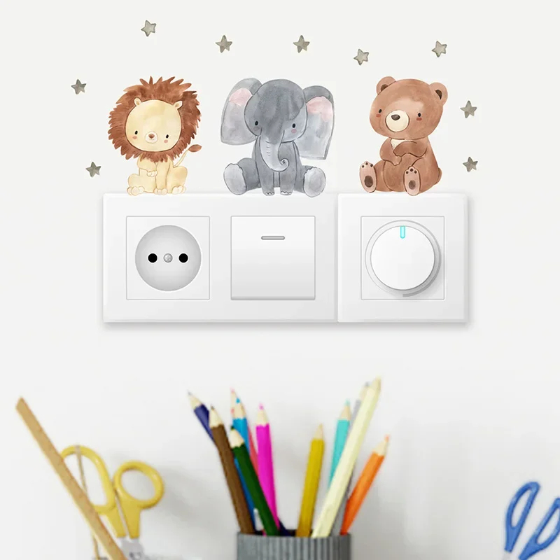 1/2/4/6Set Stiker Dinding Hewa - Baby Nursery Decals ulasan dan harga