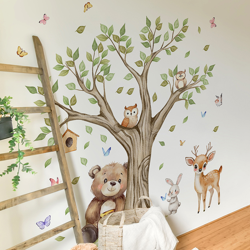 Stiker Dinding Taman Hewan Hut - Baby Nursery Diy ulasan dan harga