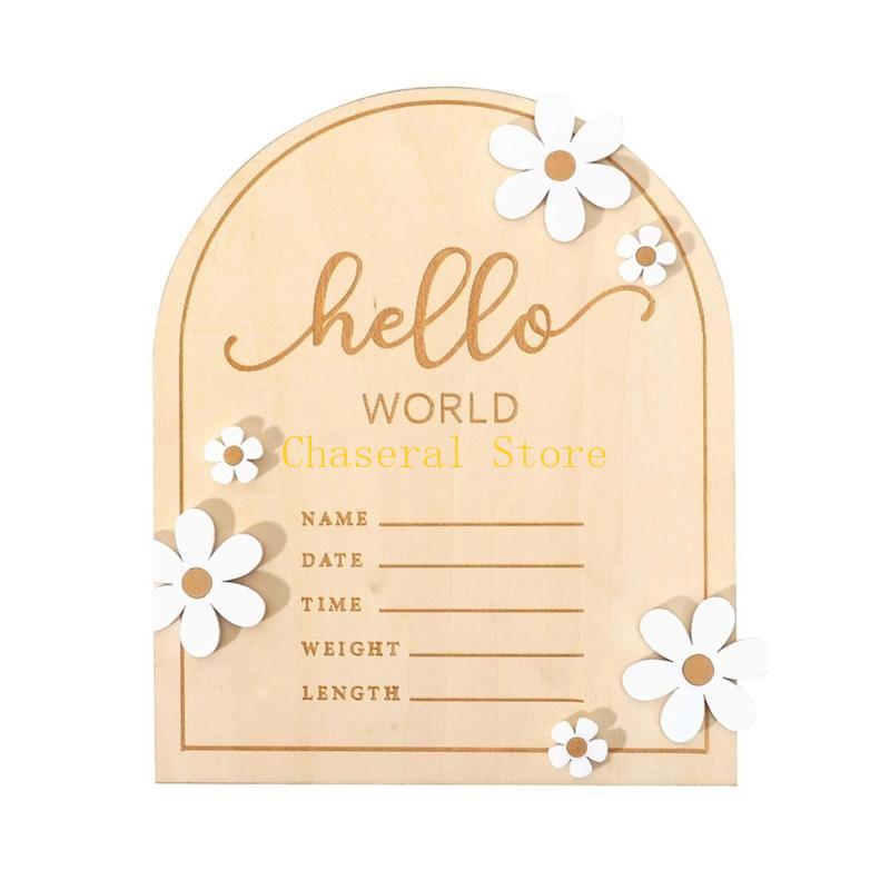 E7CE Tanda Plakat Nama Kayu un - Baby Nursery Sign ulasan dan harga
