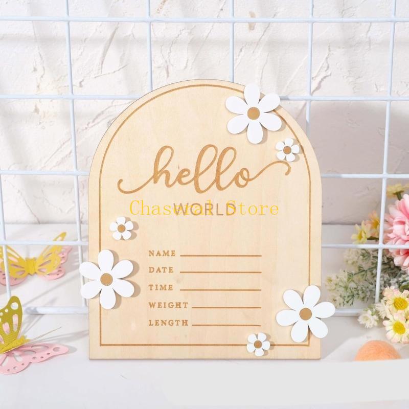E7CE Tanda Plakat Nama Kayu un - Baby Nursery Sign ulasan dan harga