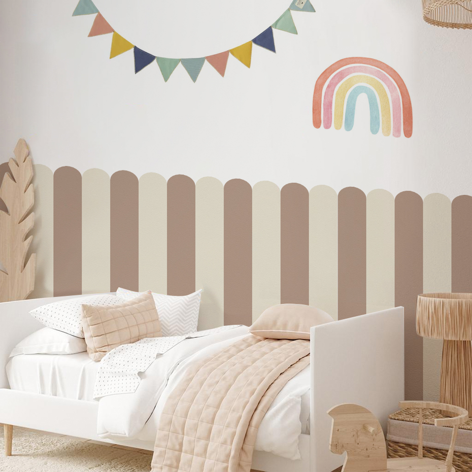 Wallpaper Busur Bergaris Verti - Baby Nursery Decals ulasan dan harga