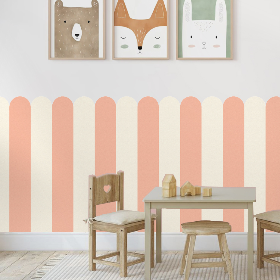Wallpaper Busur Bergaris Verti - Baby Nursery Decals ulasan dan harga
