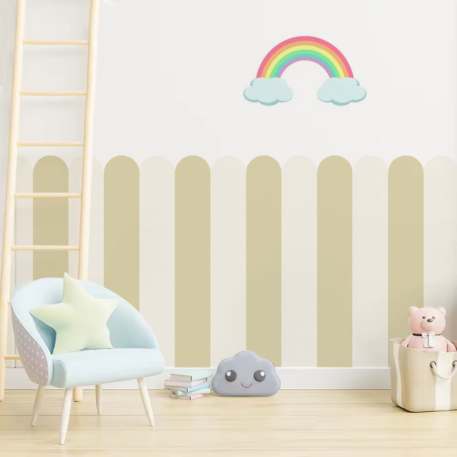 Wallpaper Busur Bergaris Verti - Baby Nursery Decals ulasan dan harga